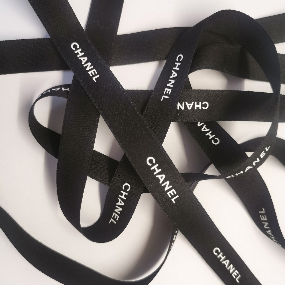 NEW Authentic Chanel Classic Black Ribbon appr. 2.5 Meters/98 Inches/2.7…